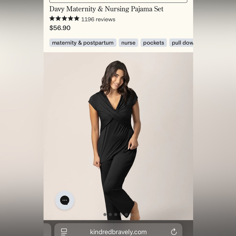 Kindred Bravely Davy Maternity & Nursing Pajama Set